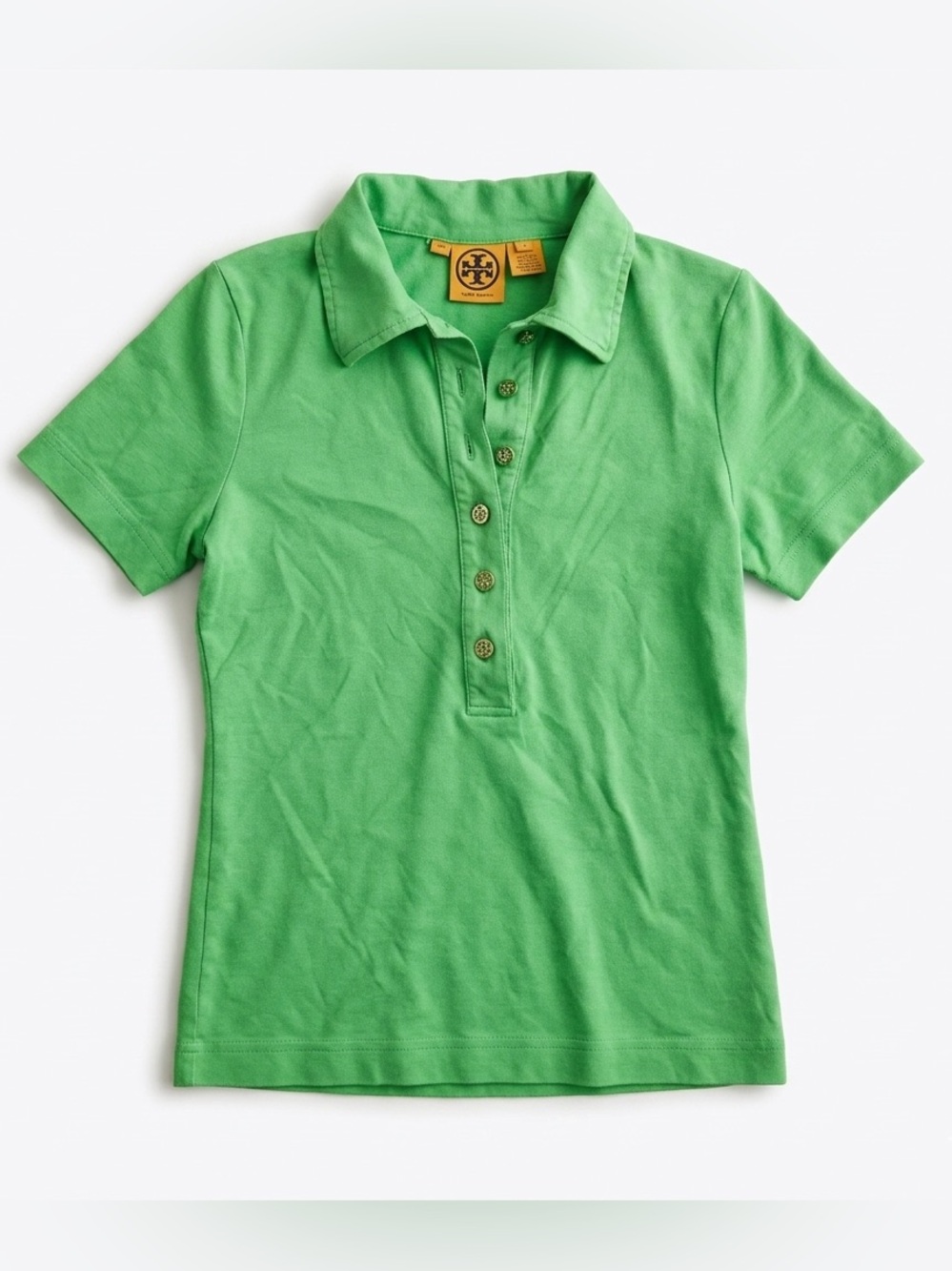 Tory Burch Bright Green Girls' Polo Shirt